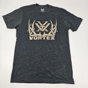 Vortex Optics T-Shirt‎ Men's Small Gray Heather Short Sleeve Crew Neck Graphic